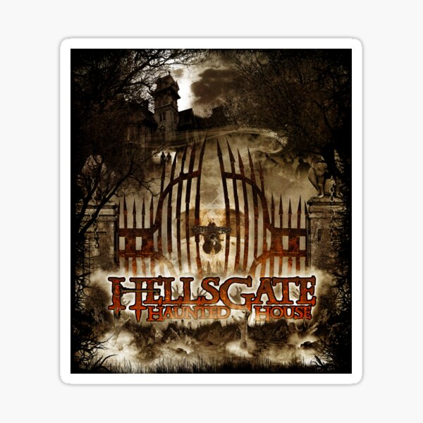 Item preview, HellsGate Haunted House Original Poster designed and sold by TheZombieArmy.
