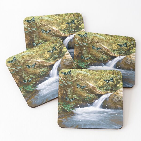Item preview, Sparkling waterfall and Butterflies designed and sold by Mariolangstieh.