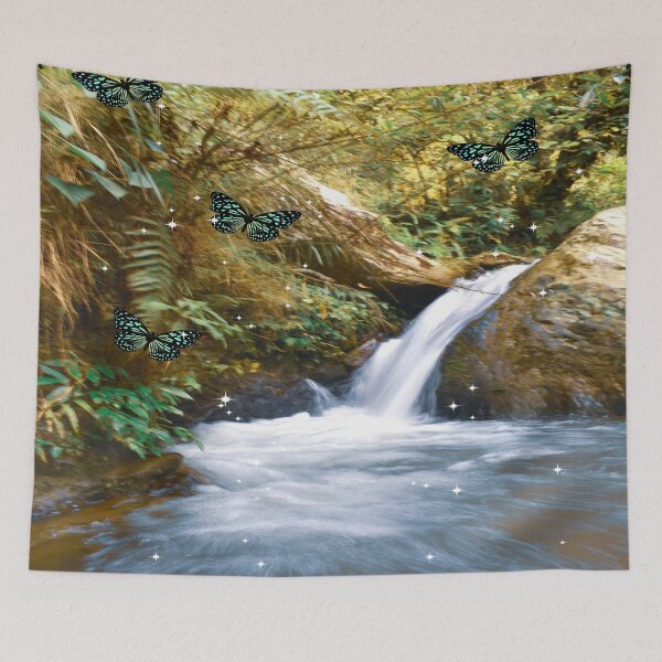 Item preview, Sparkling waterfall and Butterflies designed and sold by Mariolangstieh.