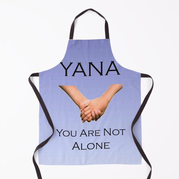 Item preview, YANA 1 "You are not alone" solidarity fraternity friendship love comfort support blue hands designed and sold by dragonemma.