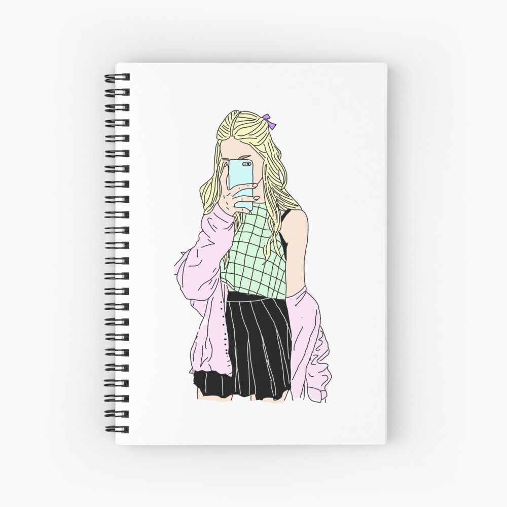 Tumblr Hipster Girl Shy Drawing Blackandwhite Transpare Dibujo - Clip Art  Library