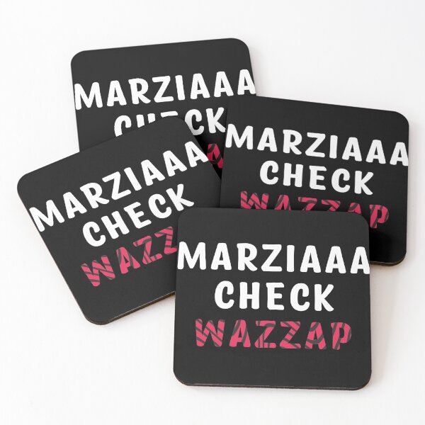 Item preview, Marzia check Wazzap designed and sold by Th3 Merch.