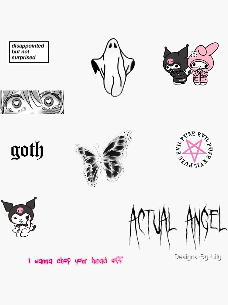 Goth Stickers, Unique Designs