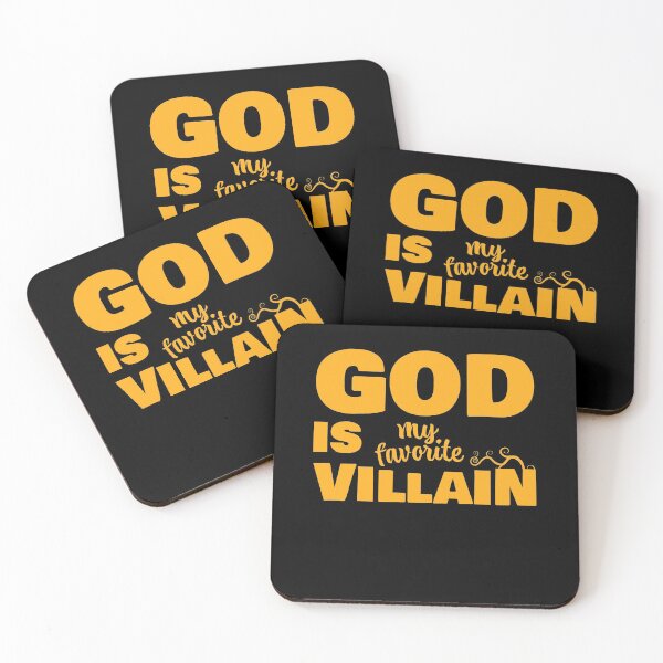 Item preview, God Is My Favorite Villain Funny Orange Design designed and sold by James-Kaft.