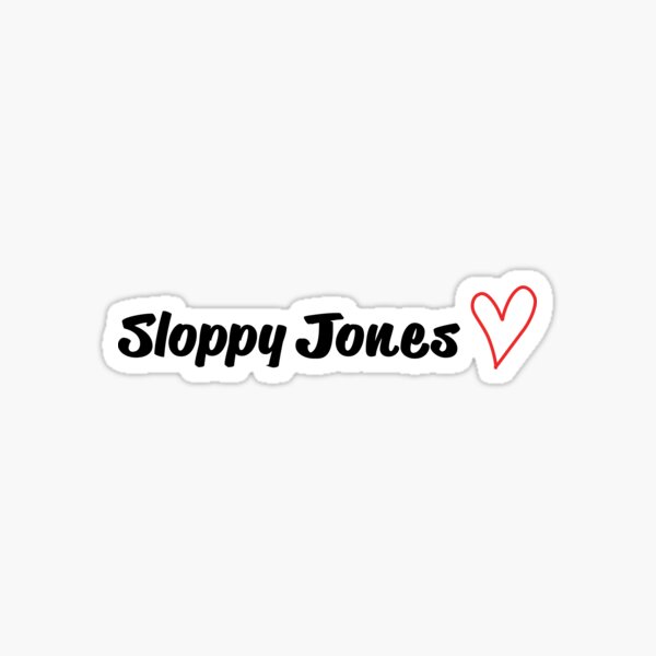 Sloppy Jones Logo Sticker