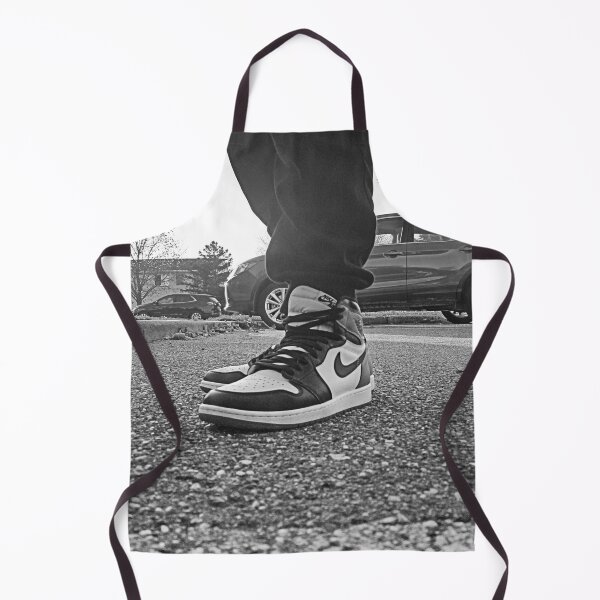 Item preview, AJ 1 Black Toe Sneaks Portrait on Feet Black and White designed and sold by RCPphotography.
