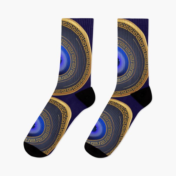 Item preview, Mati Evil Eye Navy Gold Keys Yiorgos Collection designed and sold by Yiorgos Designs.