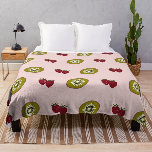 Item preview, Cute Strawberry and Kiwi Fruit Pattern Design designed and sold by designbycheyney.