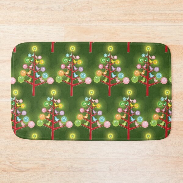 Item preview, Ten Colorful Whimsical Retro Chicks On Christmas Tree designed and sold by fatfatin.