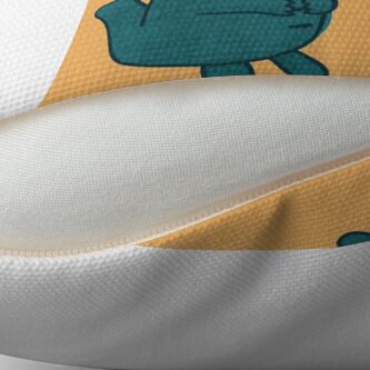 Alternate view of More Hungry Little Belly Monster Throw Pillow