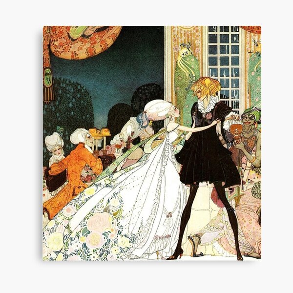 Kay Nielsen ~ The Twelve Dancing Princesses from In Powder and Crinoline illustration ~ Hodder & Stoughton ~ 1913 Canvas Print
