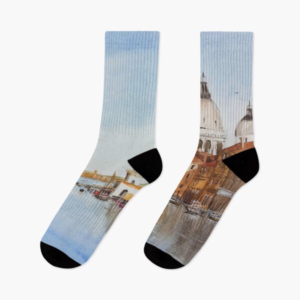 Item preview, Venice Urbanscape Watercolor Painting designed and sold by SoupSouka.