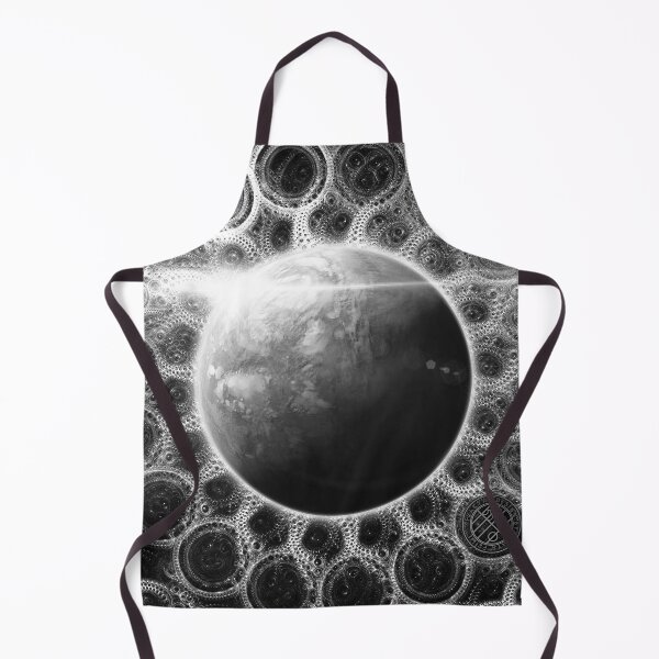 Item preview, Psychedelic Black and White Fractal Mandala of Kepler-62e (w Deep Dreams) designed and sold by San Jaya Prime.