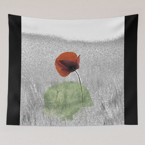 Item preview, Poppy field watercolor painting designed and sold by dreamofdenim.