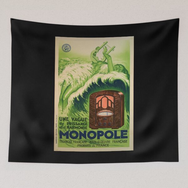 Item preview, retro monopole une vague de puissance et dharmonie vintage reclame designed and sold by CorasPosters.