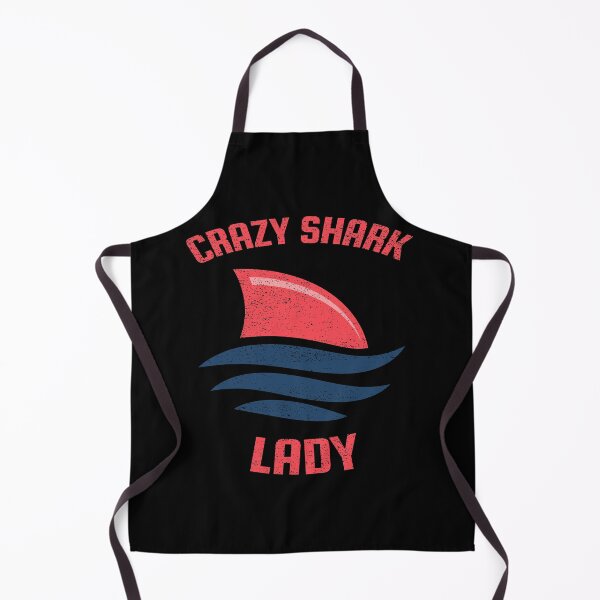 Item preview, Crazy Shark Lady Fin Distressed designed and sold by Coder-T.