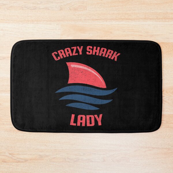 Item preview, Crazy Shark Lady Fin Distressed designed and sold by Coder-T.