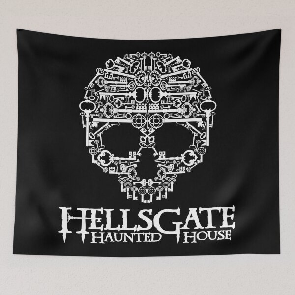Item preview, HellsGate Haunted House Skeleton Key Skull designed and sold by TheZombieArmy.