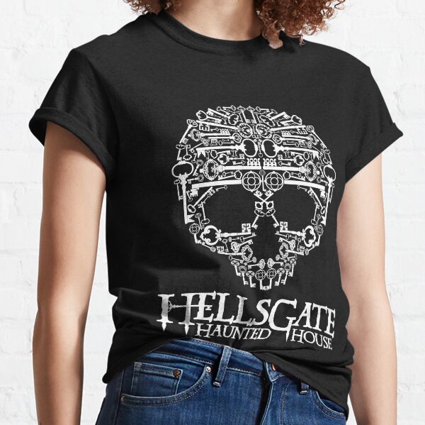 HellsGate Haunted House Skeleton Key Skull Classic T-Shirt
