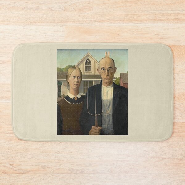 Item preview, American Gothic with Bunny Ears designed and sold by GloopTrekker.