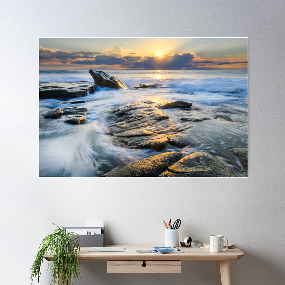 Dolphin Rock Point Cartwright Sunrise Poster