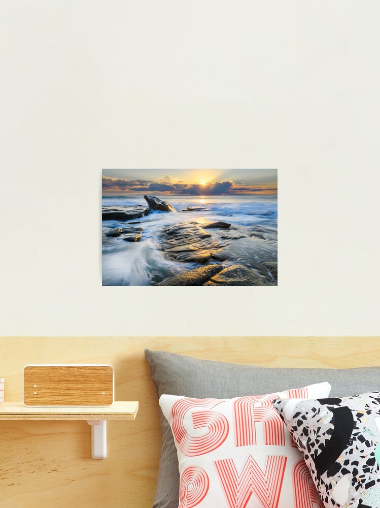 Thumbnail 2 of 3, Photographic Print, Dolphin Rock Point Cartwright Sunrise designed and sold by AdrianAlford.