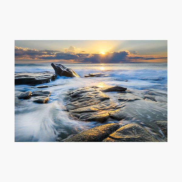 Dolphin Rock Point Cartwright Sunrise Photographic Print