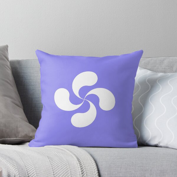Item preview, Basque Cross Lauburu Blue Euskadi designed and sold by Circle64Shop.