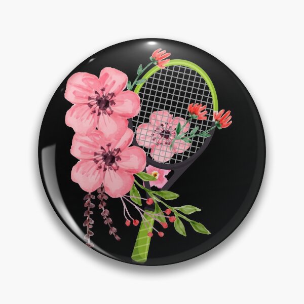 Item preview, floral tennis racquet designed and sold by PRINTED ..