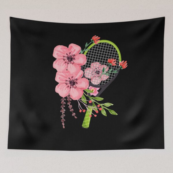 Item preview, floral tennis racquet designed and sold by PRINTED ..