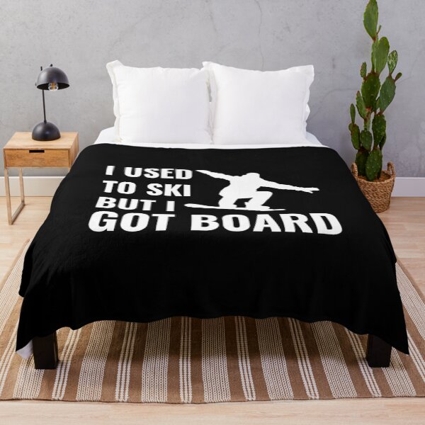Item preview, Snowboarding Pun - I used to ski, but I got BOARD designed and sold by EstelleStar.