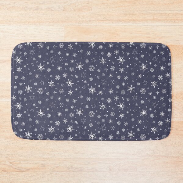 Item preview, Elegant White Snowflakes Pattern On Blue designed and sold by rustydoodle.
