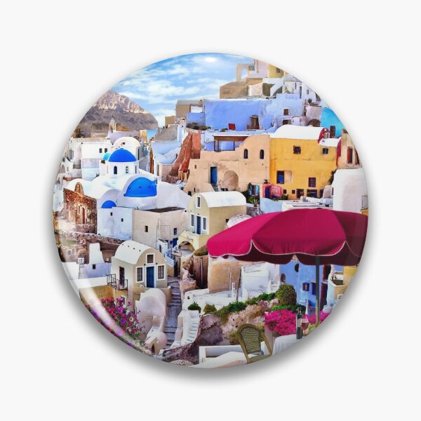 Item preview, Jigsaw Puzzle Oia Santorini Alfresco Greek Aegean islands 1000 piece Adults designed and sold by StickerArtwork.