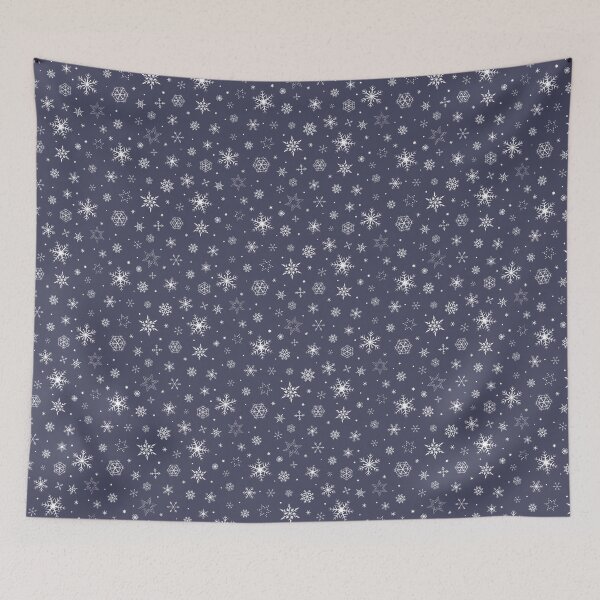 Item preview, Elegant White Snowflakes Pattern On Blue designed and sold by rustydoodle.