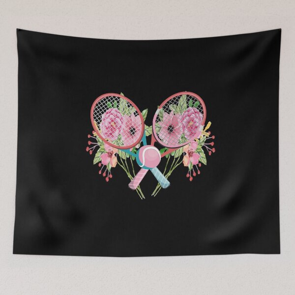 Item preview, floral tennis racquets designed and sold by PRINTED ..