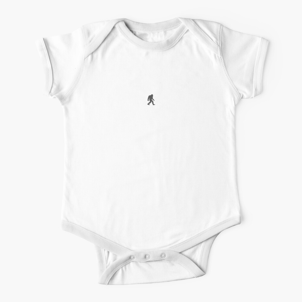 Sasquatch Believer Silhouette Simple Design Baby One Piece By Symbioticprods Redbubble