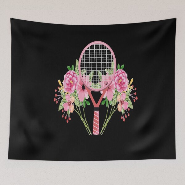Item preview, floral tennis racquet designed and sold by PRINTED ..