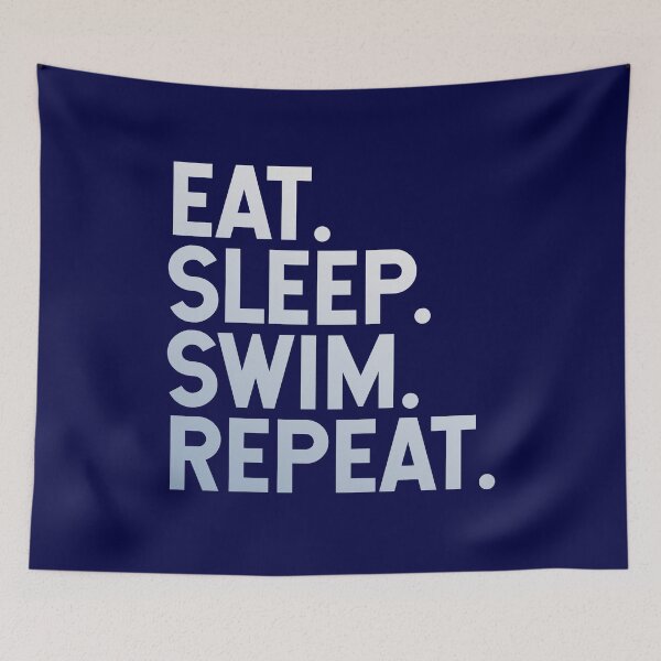 Item preview, Eat. Sleep. Swim. Repeat. | Swimming Lover designed and sold by Minimalwiz.