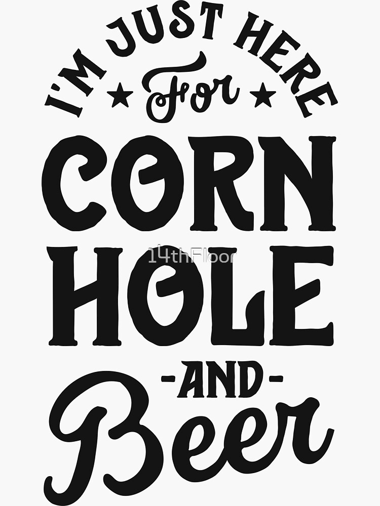 "Boss Of The Toss Funny Cornhole Gifts For Men Bean Bag Toss" Sticker for Sale by 14thFloor