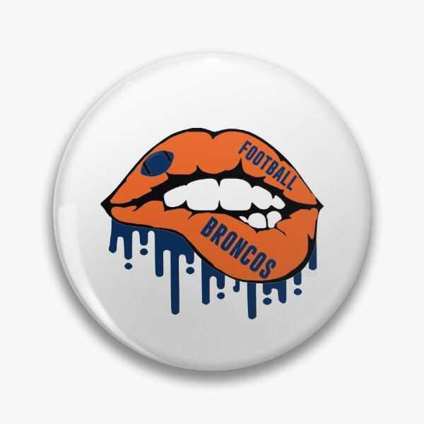 Item preview, Vintage Retro Denver Football Lips designed and sold by ArtistThara.