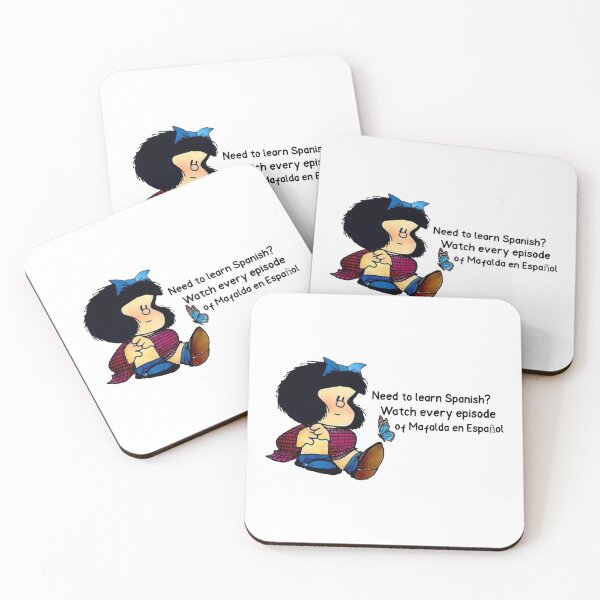 Item preview, ¿Necesitas aprender español? mafalda divertida designed and sold by Elena's Shop.