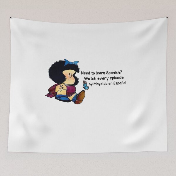 Artikelvorschau, Müssen Sie Spanisch lernen? lustige Mafalda entworfen und verkauft von Elena's Shop.