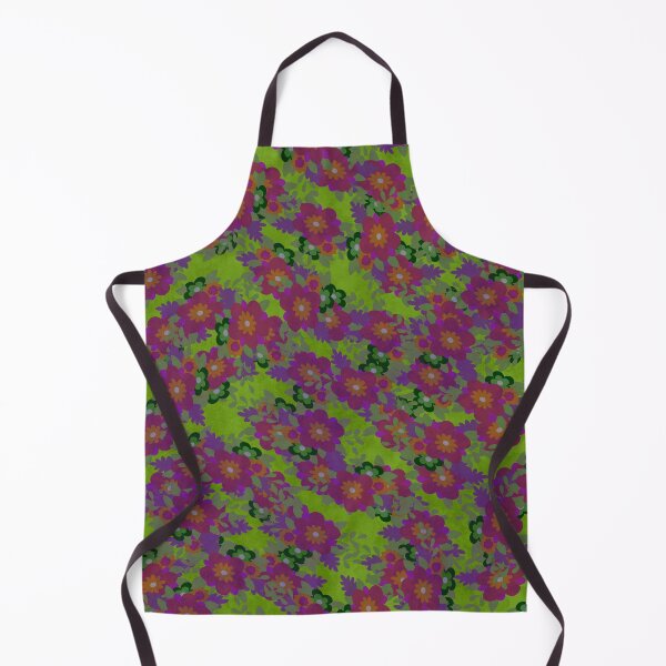 Item preview, Patrón floral asiático verde y morado designed and sold by Luladee.