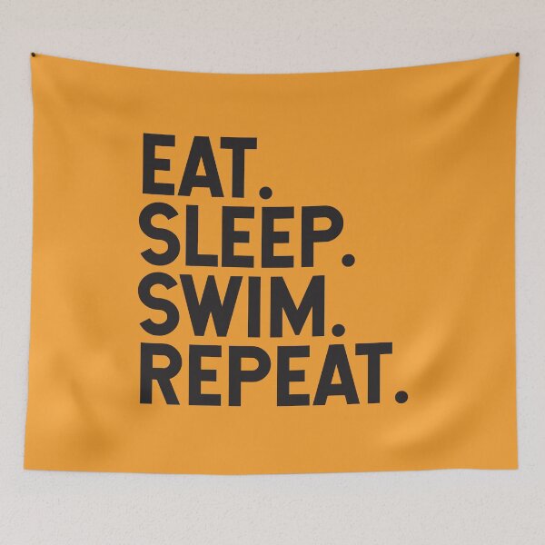 Item preview, Eat. Sleep. Swim. Repeat. | Swimming Lover designed and sold by Minimalwiz.
