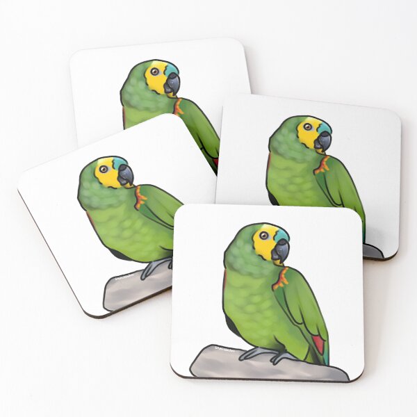 Item preview, Blue Fronted Amazon Parrot designed and sold by bittybirddoodlz.