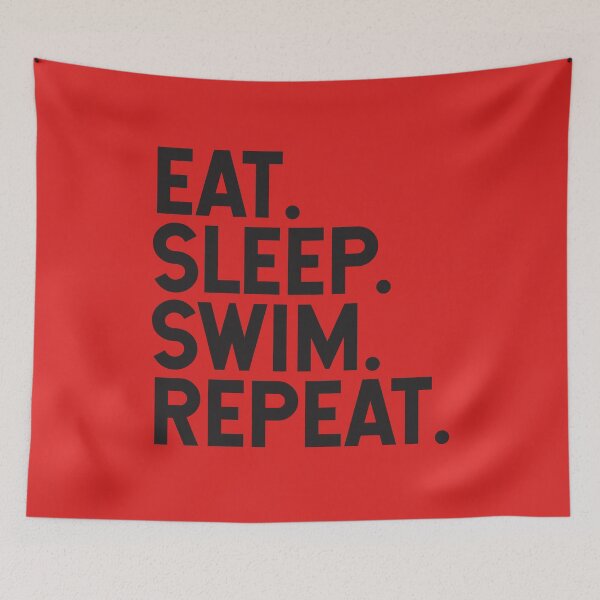 Item preview, Eat. Sleep. Swim. Repeat. | Swimming Lover designed and sold by Minimalwiz.