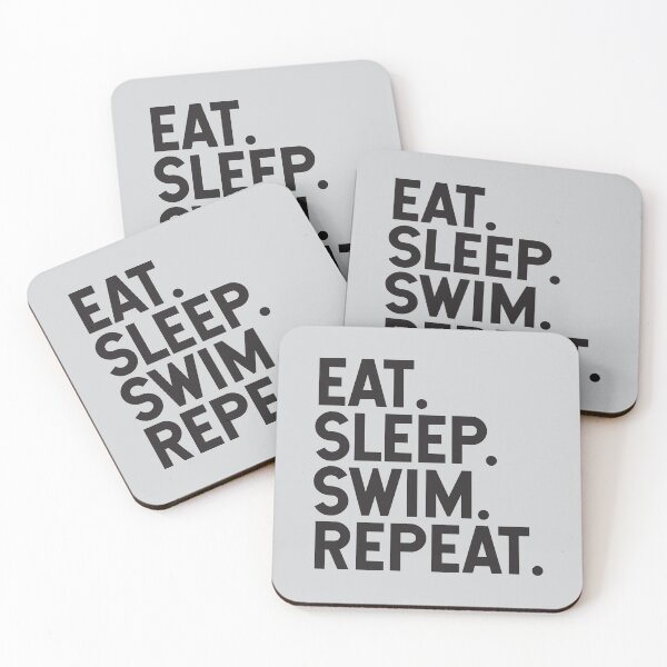 Item preview, Eat. Sleep. Swim. Repeat. | Swimming Lover designed and sold by Minimalwiz.