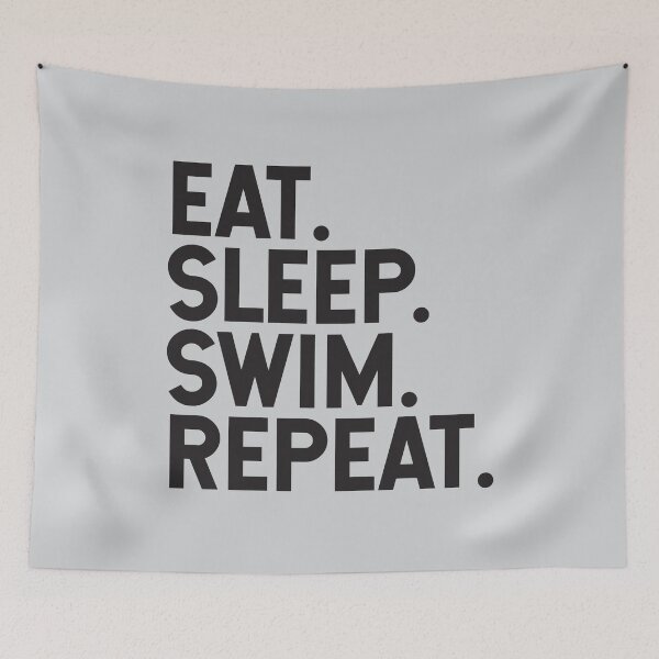 Item preview, Eat. Sleep. Swim. Repeat. | Swimming Lover designed and sold by Minimalwiz.