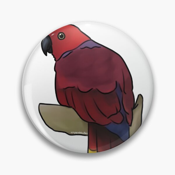 Item preview, Eclectus Parrot designed and sold by bittybirddoodlz.