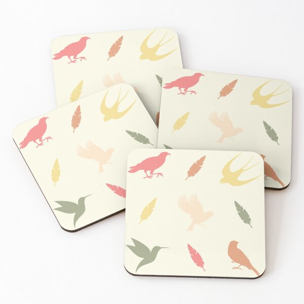 Item preview, Fall Pastel Birbs n' Feathers Pack / Pattern - Light designed and sold by MixedBagMerch.